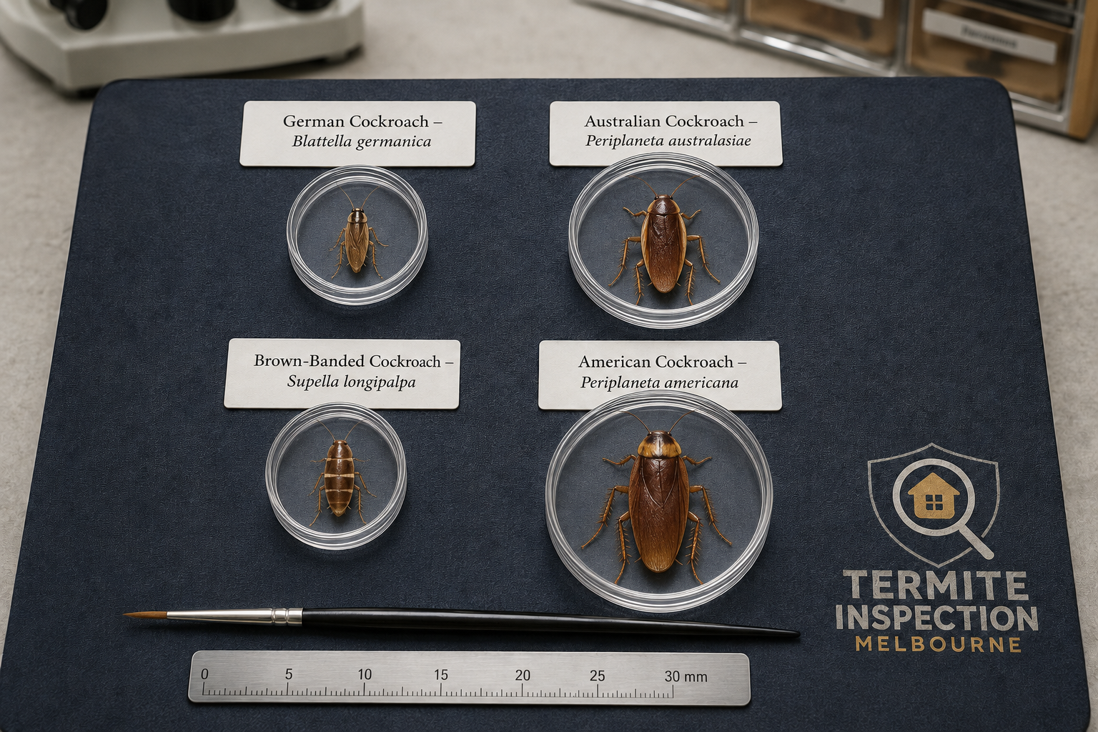 German Cockroach identification and professional treatment in Melbourne