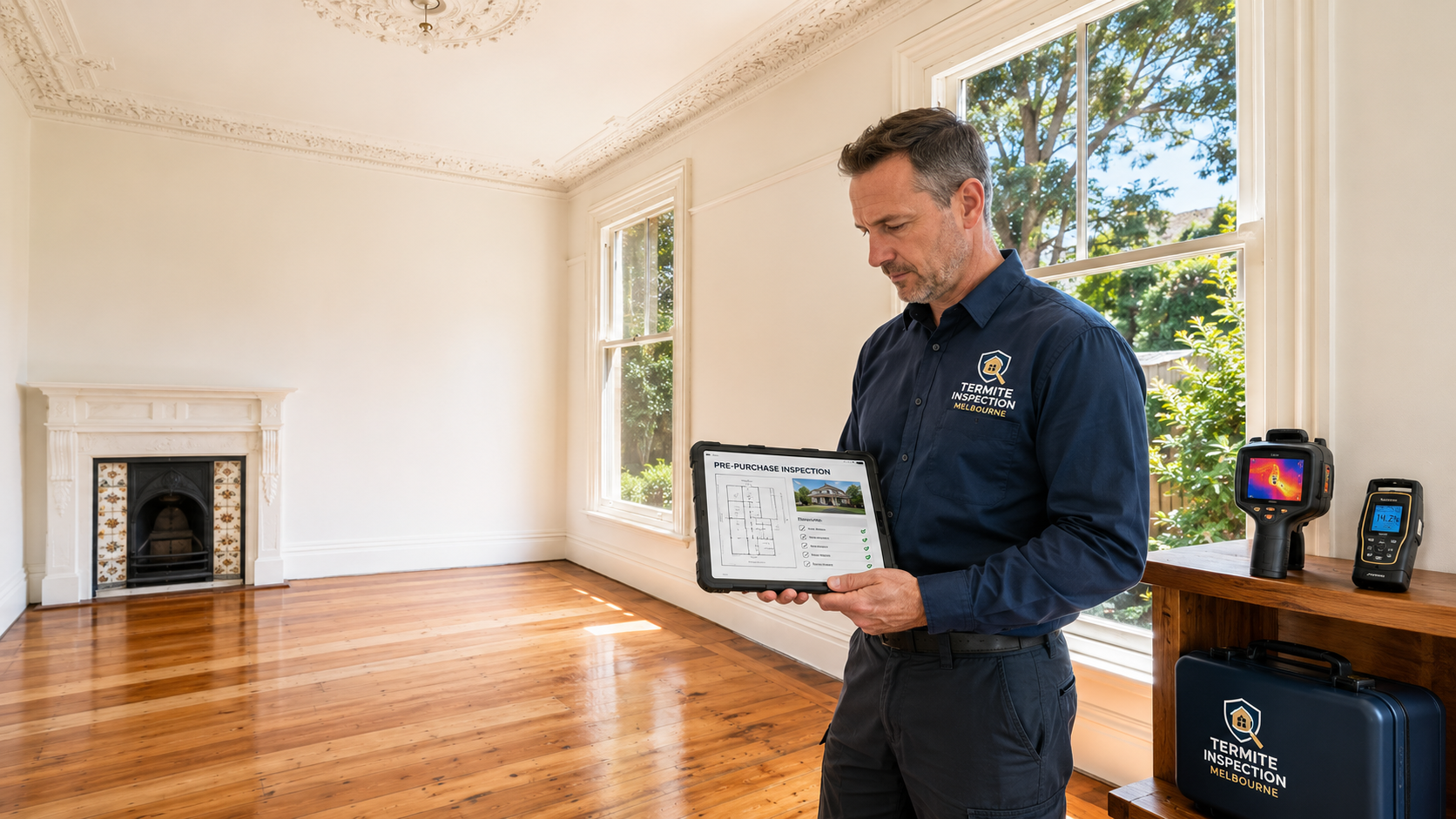 Pre-purchase termite and pest inspection checklist visual guide for Melbourne property buyers