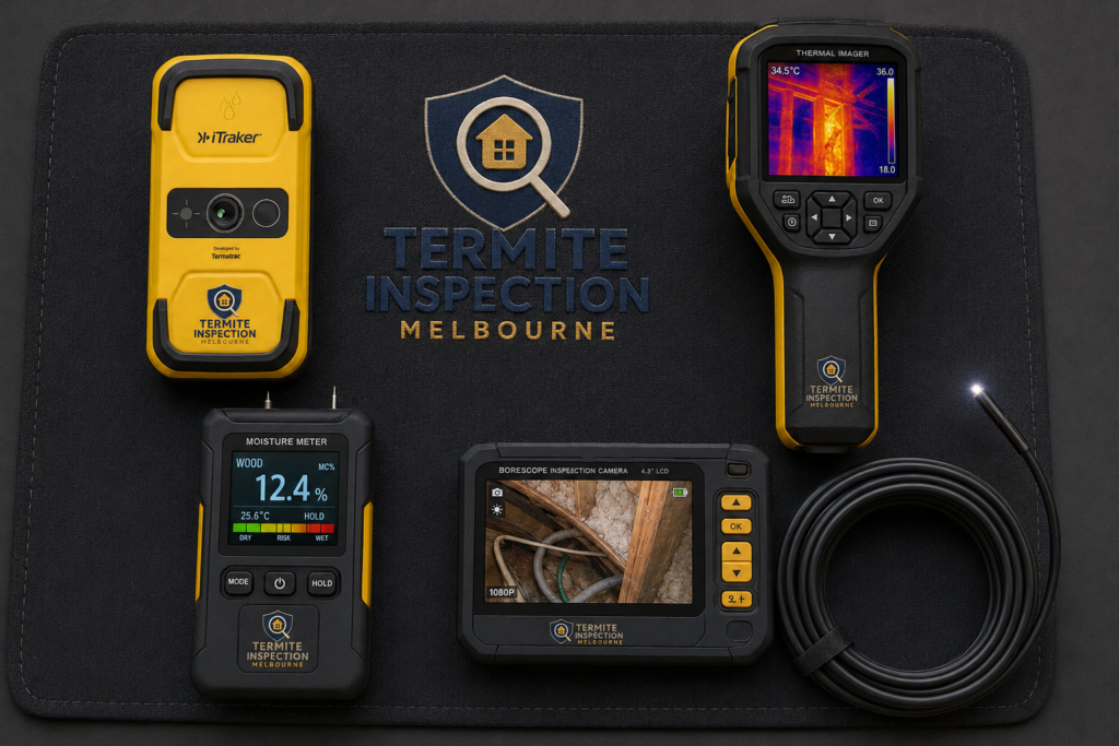 Professional pest inspection equipment used for rodent assessment