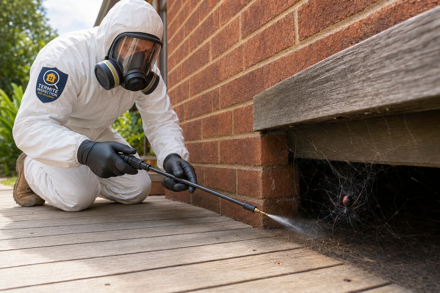 Professional spider pest control and web removal in Melbourne