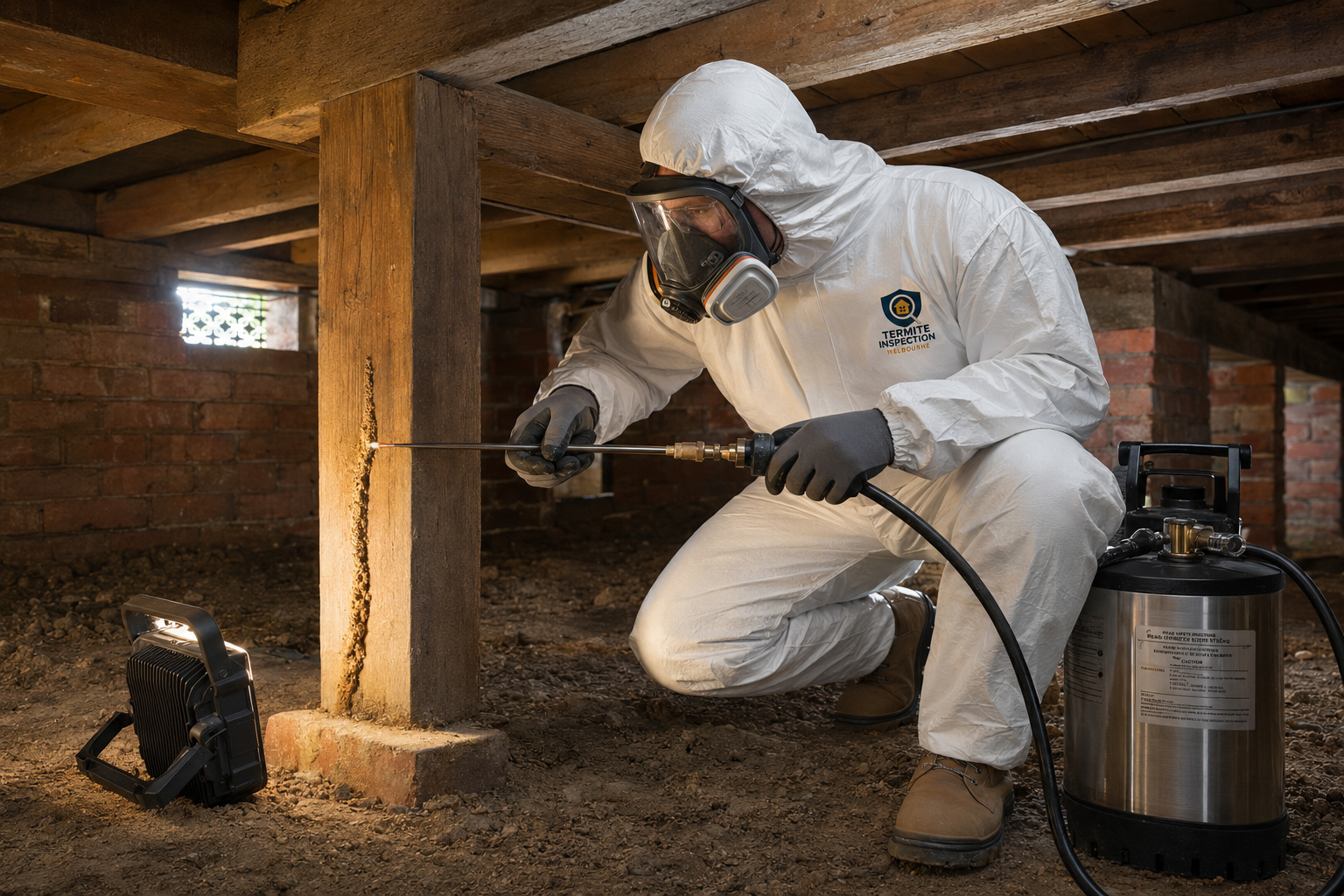 Initial termiticide charging through a termite reticulation system Melbourne