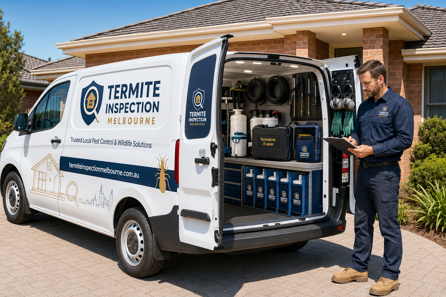 TIM's Pest Control service vehicle covering Melbourne suburbs